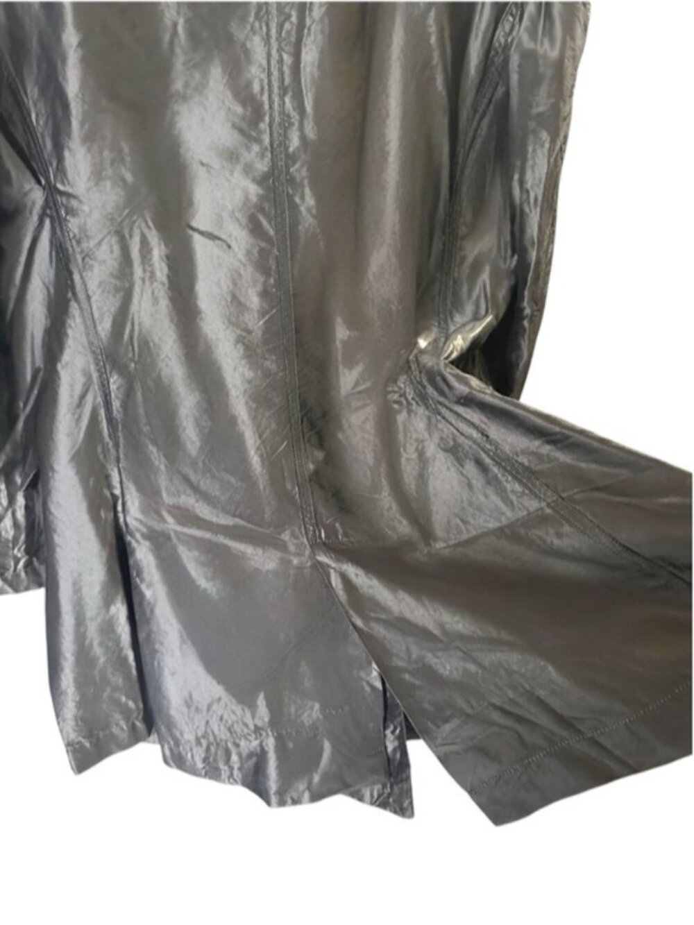 JEAN PAUL GAULTIER Femme metallic double breast sinch waist blazer dress jacket - Picture 6 of 12